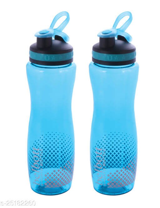 SAURA Belbott Sports Bottle ( Single wall ) 800ml 800 ml  (Blue) 2 pc set